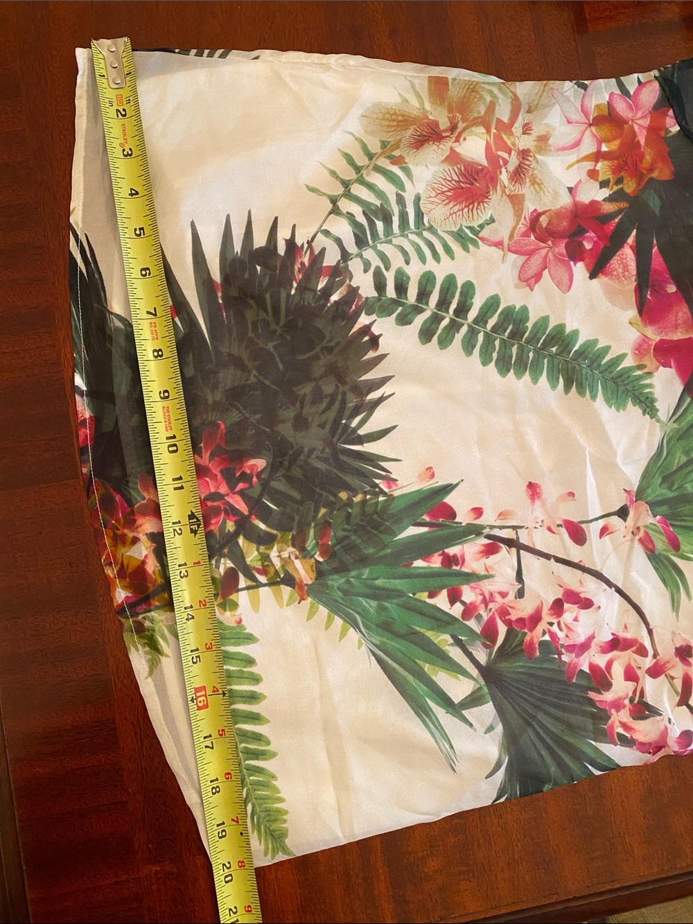 AS by DF Paradise Floral White Lace-Trim Silk Cami Size Small - Picture 13 of 15